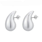 Chunky Dome Teardrop Earrings