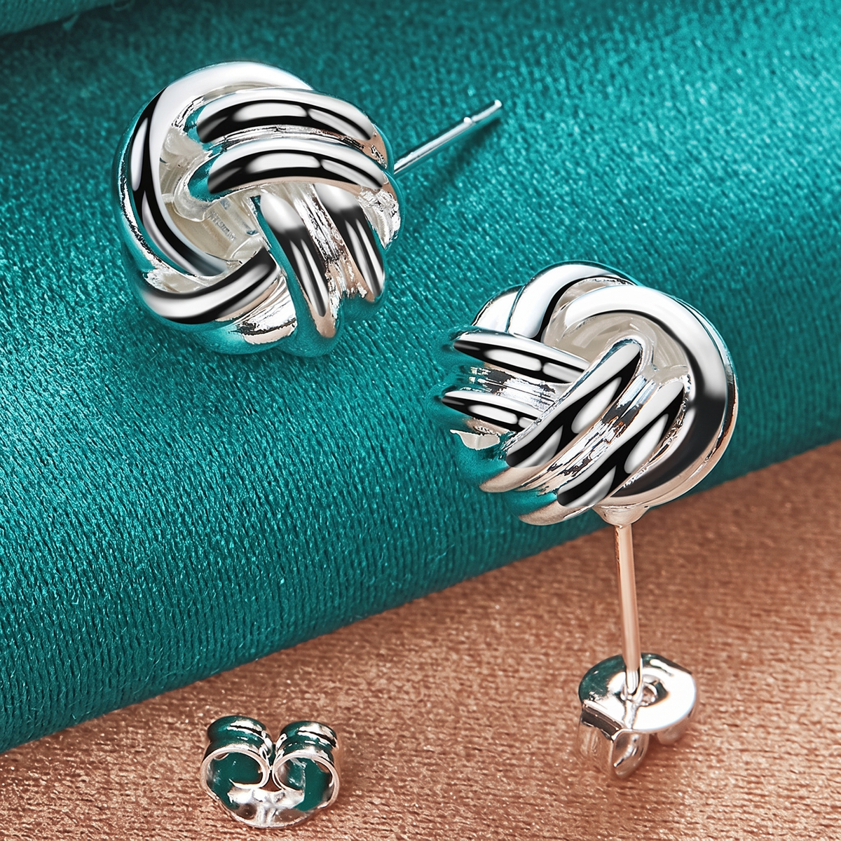 Knot Twist Stud Earrings